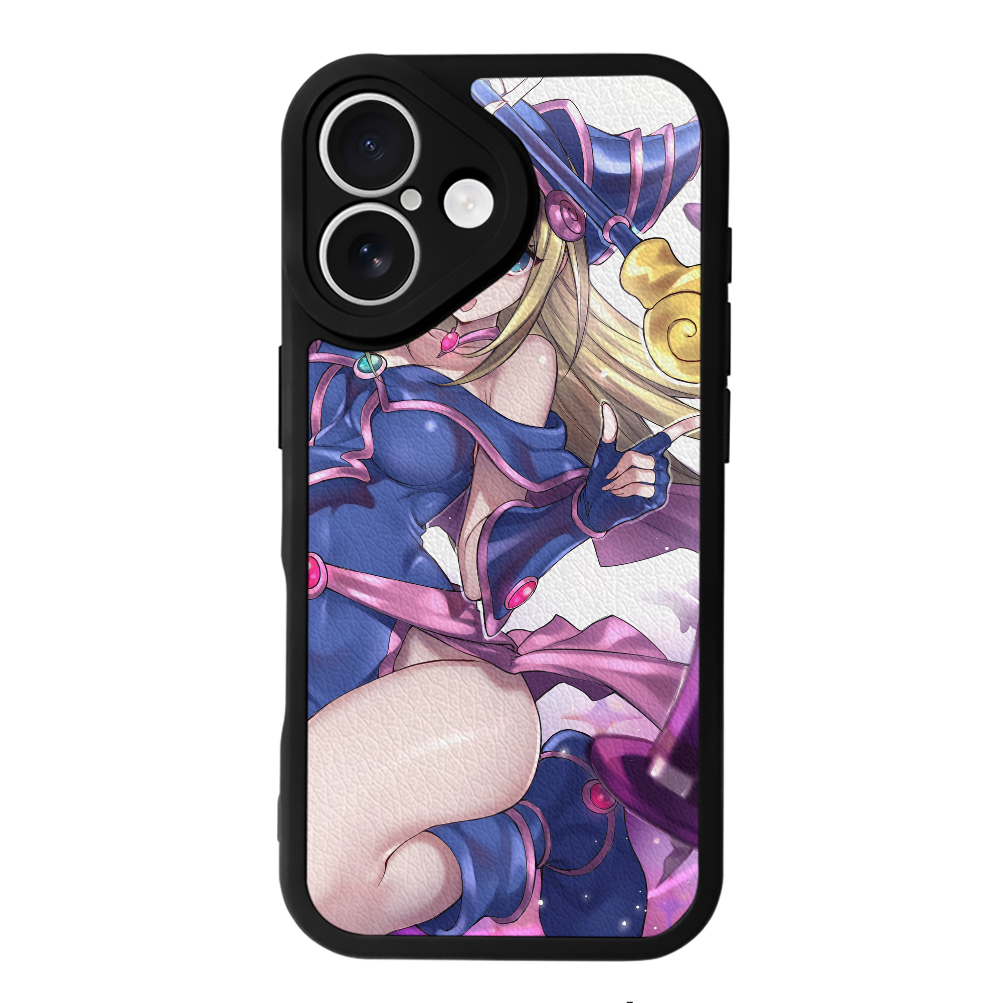 （画像用） 遊☆戯☆王 Yu-Gi-Oh! 【iPhone 16シリーズ対応】シリコンスマホケース（レザー調） 材質：シリコン